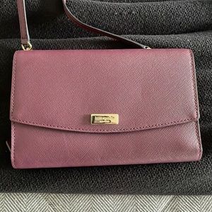 Kate Spade Purple Cross Body Wallet Purse